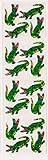 Mini Alligators Glitter Stickers - 2 Sheets