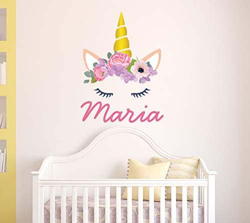 Custom Name Unicorn Wall Decal - Baby Room Decor - Nursery Wall Decals - Unicorn Wall Decor Mural Sticker