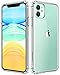 KUMEEK iPhone 11 Case, Clear Protective [Anti-Yellowing] Ultra Hybrid Flexible Slim Lightweight TPU Bumper Cases for 6.1 inch 2019 iPhone 11-Crystal Clear