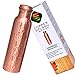 Copper Splash-Copper Water Bottle Hammered-Large-Leak Proof Ayurvedic Pure Copper Vessel for drinking water-Enjoy the Ayurvedic Health Benefits-Holds 30oz