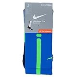 NIKE MENS HYPER ELITE DRI-FIT BASKETBALL CREW SOCKS SOAR GREEN STRIKE SX4801-435