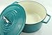 Martha Stewart Teal Blue Enameled Cast Iron 6 Qt. Round Dutch Oven Casserole