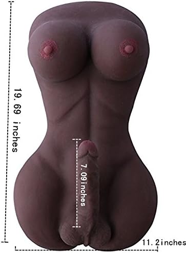 New brown 3D silicone doll lifelike man woman body torso love doll for man - woman - couple