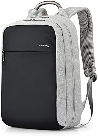 Travel Laptop Backpack, Business Laptops Anti-Theft Bag with Code Lock and RFID Blocking Sleeve, Expandable Water Resistent Back Pack for Men & Women Fits 15.6 Inches Laptop (Gray)