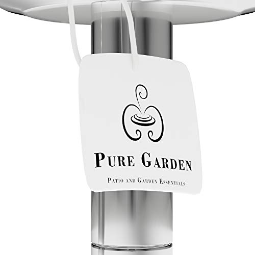 image for Pure Garden 50-219 Outdoor Torch Lamp-45” Patio/Backyard Stainless S