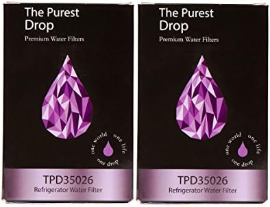 2 Pack The Purest Drop: GE MWF Compatible Refrigerator Water Filter – WQA Gold Seal – GE, Kenmore, Hotpoint