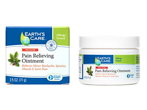 Earth's Care Triple Action Pain Relieving Ointment, No Parabens, Colors or Fragrances, Allergy-Tested 2.5 OZ. - Thumbnail 5
