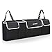 SUAOKI Backseat Car Trunk Organizer Foldable Cargo Storage Bag with Adjustable Strap, Durable Cover, Washable, Best for SUV, Vehicle, Auto, Minivan(Black)