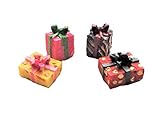 Melody Jane Dollhouse Gift Wrapped Christmas Birthday Present Boxes Miniature