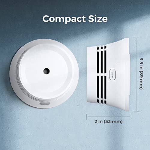AEGISLINK Fire Alarm Smoke Detector with Photoelectric Sensor, 10-Year Battery Smoke Alarm, S220