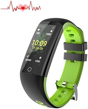 Fitness health Tracker Touch Screen, smart Watch Heart Rate Monitor, Calorie/Step Counter, Blood Pressure Sleep Monitor, Waterproof Activity Tracker sport Bracelet Wristband for iOS/Android (green)