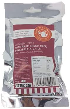 Big Horn Biltong Beef Jerky with Pineapple and Chilli, 40 g