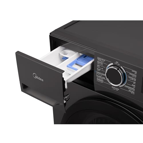 Midea 7Kg Front Load Washing Machine,1200 RPM, Power Mix with Drum Clean, 15 Programs, BLDC Inverter Motor, Titanium, MF110W70B/T-GCC