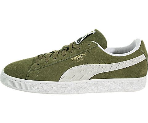PUMA Suede Classic Sneaker, Capulet Olive White, 11 M US