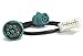 Mobilistics 9 Pin Green Type 2 Deutsch to OBD2 Y Splitter Truck GPS Fits 2015-2017 Freightliner Western Star Kenworth