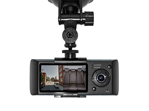 BrickHouse Security 363-CD114 Dual View Car / Dash Camera with GPS and G-Sensor Logger (Front & Cabin View)