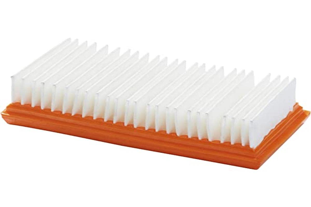 Nilfisk Engine Cooling Air Filter PET (White/Orange, Suitable for Industrial, Wet and Dry Vacuum Cleaners, Better Dust Retention, Compatible with Nilfisk Vacuum Cleaners) 107413541