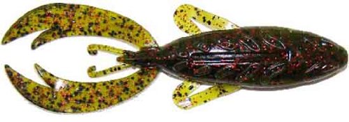 Big Bite Baits 4-Inch Rojas Fighting Frog Lures-Pack of 7 (Watermelon Red Flake)