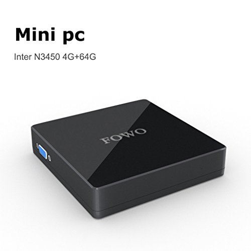 Mini pc,Desktops, Windows 10 64-bit Intel N3450 Up To2.2Ghz Graphics 500 DDR3 4GB/64GB, Dual-band 2.4G+5.8G WiFi Bluetooth 4.0 VGA/HDMI Output