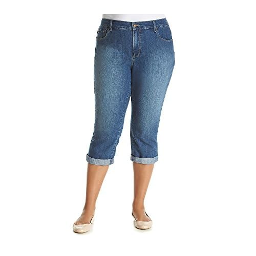 50OFF Relativity Plus Size Cuff Capri