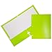 JAM PAPER Laminated Two Pocket Glossy 3 Hole Punch School Folders - Letter Size - High Gloss Assorted Primary Colors - 6/Pack