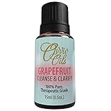 Grapefruit Essential Oil by Ovvio | 100% Pure Aromatherapy | Highest Quality Premium Grade Essential Oil from Mexico | Large 15 ml