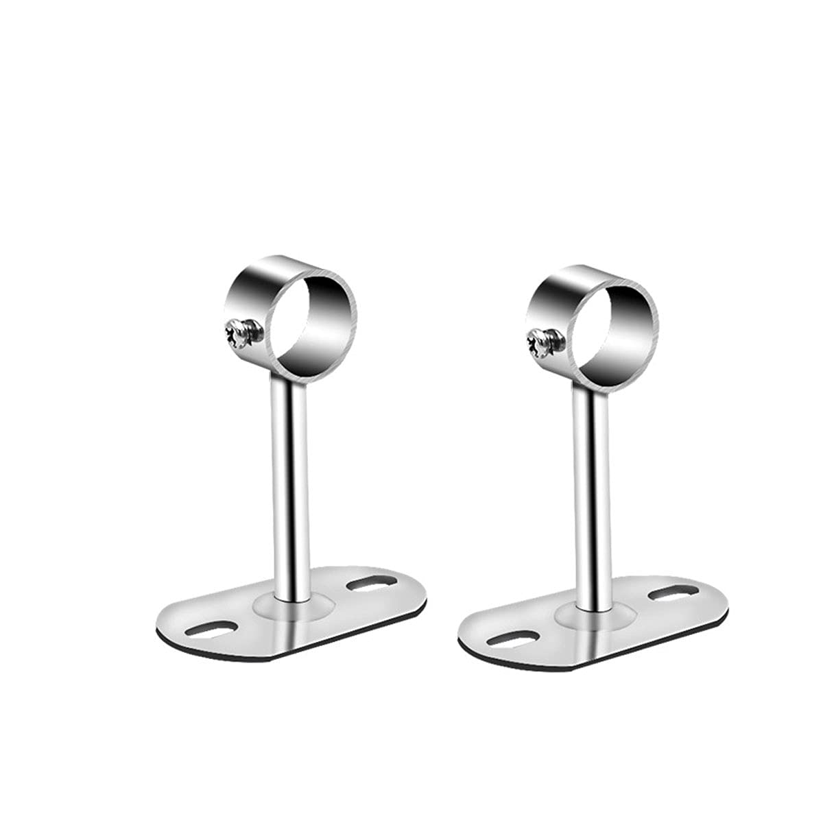 Stainless Steel Closet Pole Sockets, Dia. 25mm Height 150mm Wardrobe Pipe Holder Hanger, Closet Rod End Supports, 2 Pcs