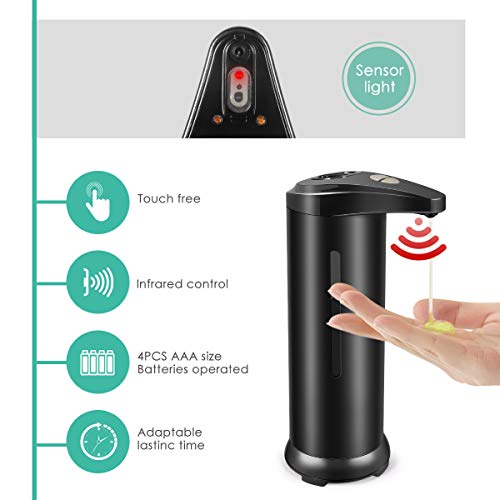 LoweXII Countertop Automatic Soap Dispenser, Touchless Infrared Motion