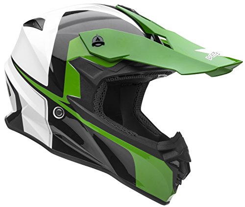 green dirt bike helmet