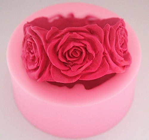 Popular Round Floral 0140 Craft Art Silicone Soap Mold Craft Molds DIY Handmade soap molds