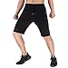BROKIG Men's Sidelock Gym Workout Running Sport Shorts with Zipper Pockets