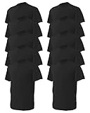 Gildan Men's G5000 Heavy Cotton 10 Pack Black Medium