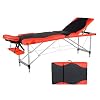 RICA-J Massage Table, 3 Folding Height Adjustable Massage Bed, Portable Aluminum Lightweight Frame PU Leather Massage…