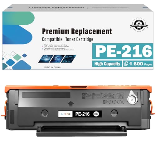 LAIPENG PE-216E Compatible PE-216 PE216 PE 216 Black Toner Cartridge 1600 Pages for Pamtum P2506 P2506W M6506 M6506NW M6506W M6556 M6556NW M6606 M6606 NNW PrintPrinters