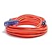 ProStyle 50ft. #10 SJTW 3 Conductor Triple Tap Extension Cord With Lighted Ends - Orange primary