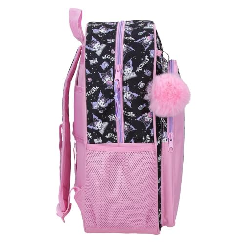Sanrio Kuromi Fortune Telling Children's Backpack, School Bag, Made of Polyester, Side Pockets, Wide Adjustable Straps by Joumma Bags