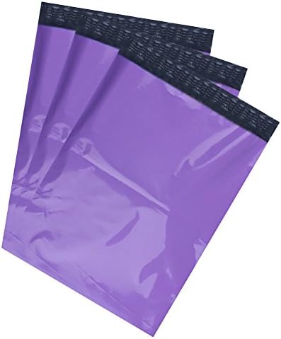 BESTEASY Poly Mailers Shipping Envelopes Bags, 10 x 13-inch, 100 Bags, Purple