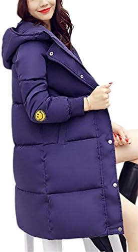 Xswsy XG Women's Fashion Slim Fit Mid Length Hoodie Down Quilted Puffer Jacket Coat Blue XXS