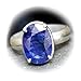 55Carat Genuine Blue Sapphire Silver Ring For Men 6 Carat Oval Birthstone Size 4,5,6,7,8,9,10,11,12,13