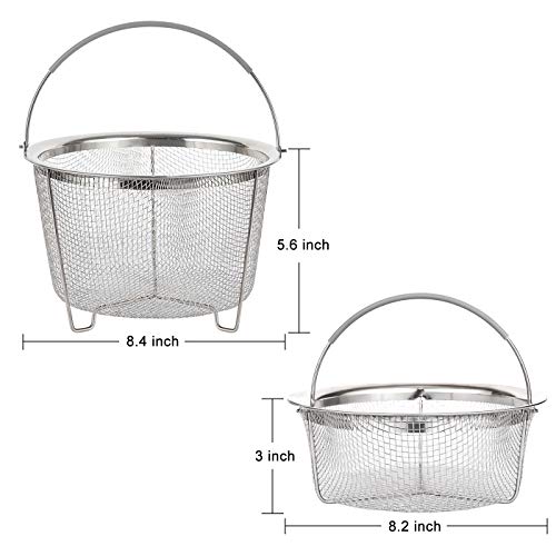 3 Accessories+Stackable+Stainless+Strainer+Vegetable