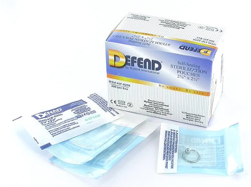 Defend Sterilization Pouches - 2.25" x 2.75" - Price Per Box of 200 - Thumbnail 3