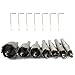 7pcs 14-35mm Tungsten Carbide Steel Tooth Hole Saw Cutter Tool Drill Bit Set for Stainless Steel, Mild Steel, Iron, Copper and Brass