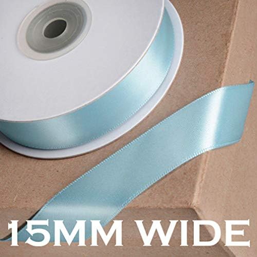 finribpaq 15MM WIDE DOUBLE SATIN RIBBON (BABY BLUE)