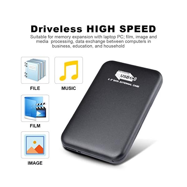 Externe Festplatte 2tb,USB 3.0 Tragbare Festplatte extern für PC, Mac, Desktop, Laptop, MacBook, Chromebook (2tb… – Bild 3