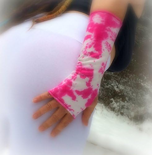 Fingerless Gloves | Fuchsia | Tie Dye