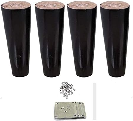 Amazon Com Mysummer Set Of 4 Black Furniture Legs Sofa Legs Chair