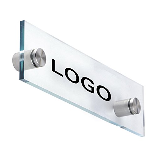 image for Lantee 20 Pcs Stainless Steel Glass Sign Standoff Mounts Hardware Scre