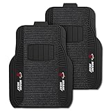 FANMATS 13844 Miami Heat 2-Piece Deluxe Car Mat