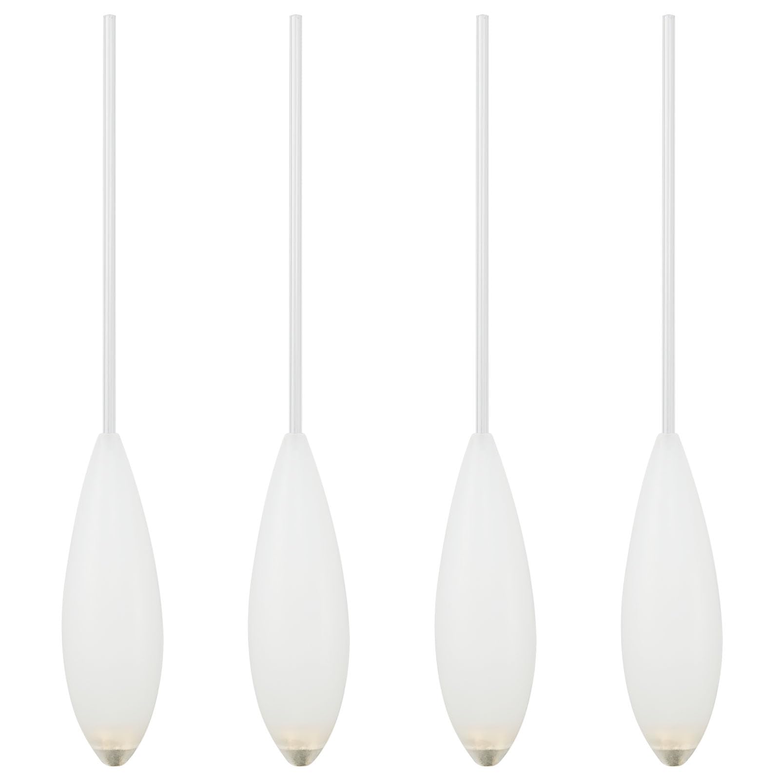 Alwonder 4pcs Bombarda Floats Carp Inline Controller Float in 3 Density Surface Controller Float Long Cast for Carp Beach Coastline Fishing (Slow Sinking,15g)