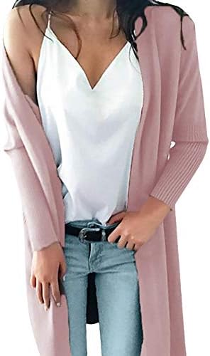 Clearance Sale! Caopixx Cardigan for Women Winter Long Sleeve Knitted Long Sweater Coat with Pockets